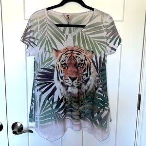 Bedazzled Tiger Short Sleeve Tee